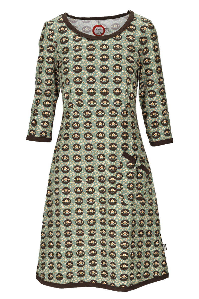 Monica petrol retro dress