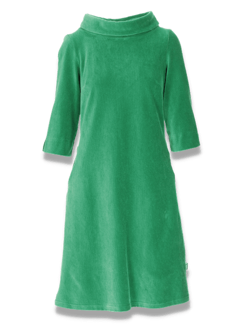 Main Image Sanna green dress in velvet