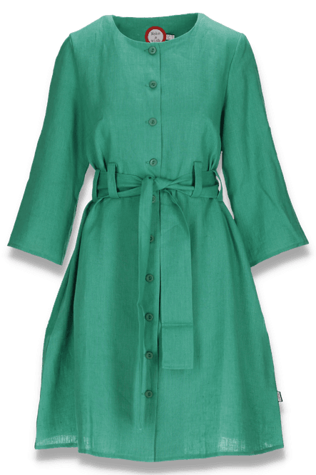Main Image Eirunn green shirt dress in linen
