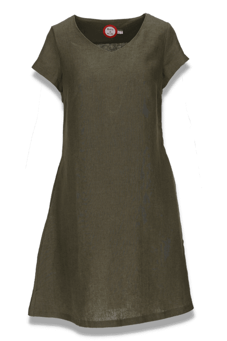 Main Image Hannalena khaki linnen dress