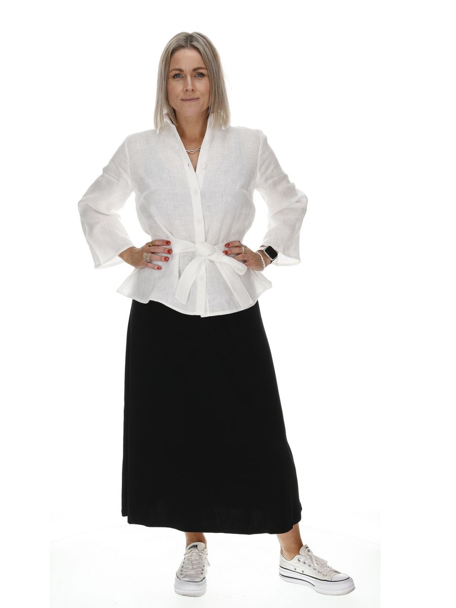 Elisabeth skirt in black viscose