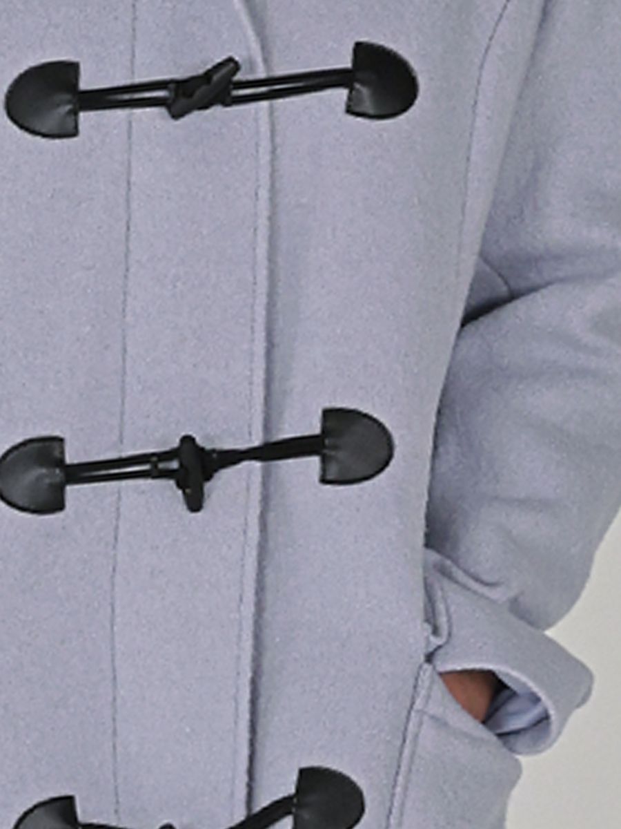 Idunn Duffel coat light blue wool