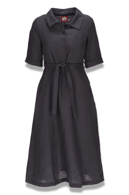 Main Image Pernilla greybrown linen dress