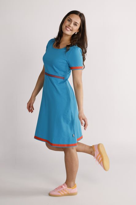 Main Image Pauline turquoise and orange dress