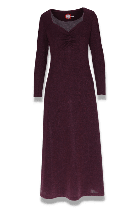 Main Image Alex dark plum glitter dress