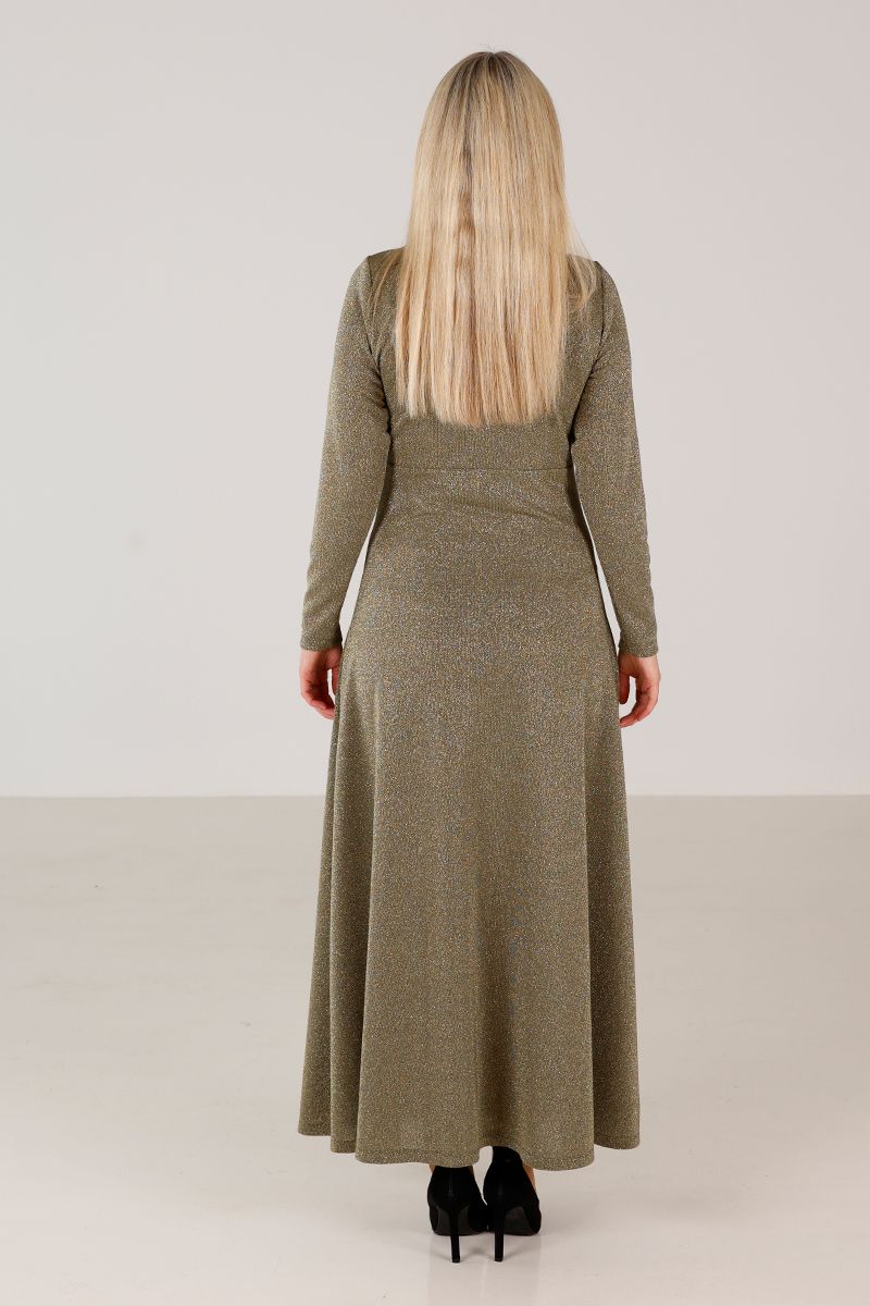 Alex gold glitter dress